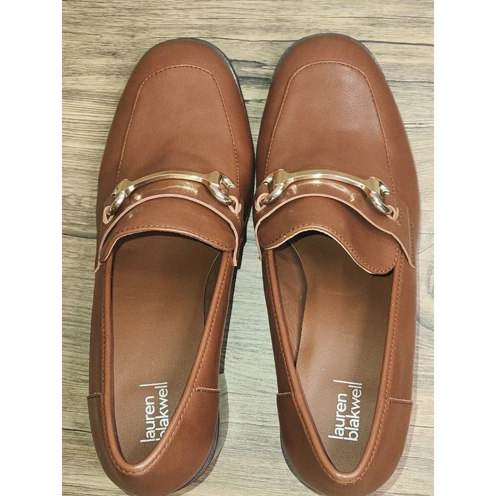 Lauren Blakwell "Neil Cognac Pumps Women's Size 10 Medium - Picture 14 of 16